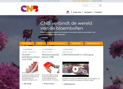2017: Website in de nieuwe huisstijl CNB